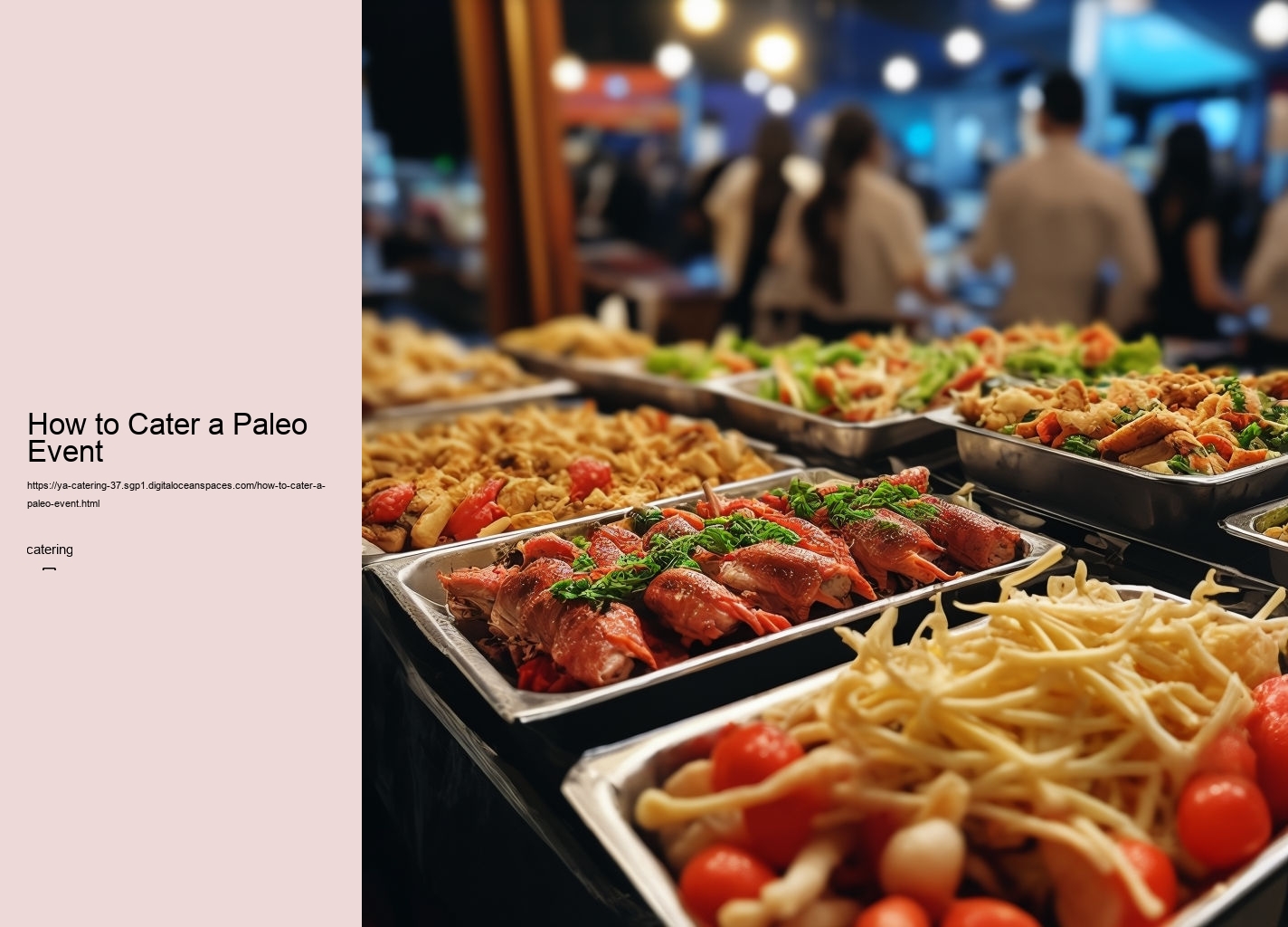 How to Cater a Paleo Event